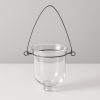 01124 Clear Glass Hanging Flat Base Votive Cup Pk of 6 (3″x2.5″)