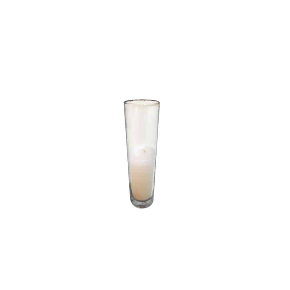 Clear Glass Wax Filled Votive Pk of 24 (5″x2.5″)