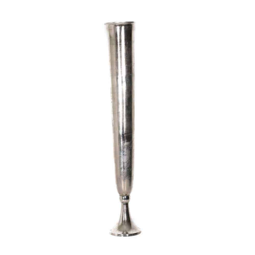 Elegant 40" Nickel Aluminum Vase - Modern Floor Accent for Stylish Decor Nickel Aluminum Vase (40″Hx7.5″)