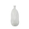 5'' Clear Glass Ripple Texture Vase - Elegant Decorative Centerpiece Blush ripple glass ball vase 5”X4”