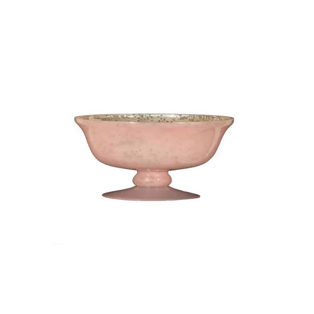 "6" Pink Mercury Glass Bowl - Elegant Table Centerpiece & Unique Home Décor" Pink Mercury Glass Bowl (6″Dx5.5″H)