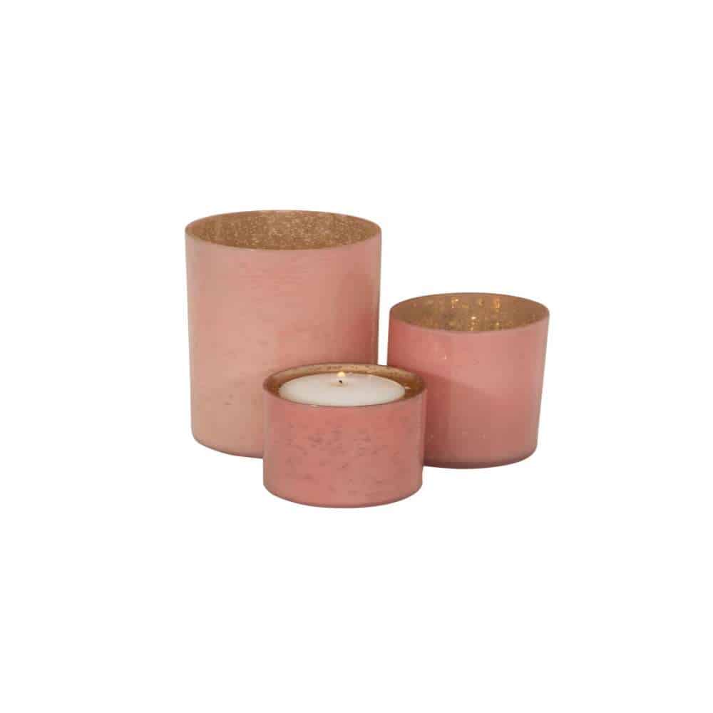 Clear Hammered Glass Cylindrical Floating Candle and Bouquet Holders Set of 3 (4″x5″ -7″ -9″)
