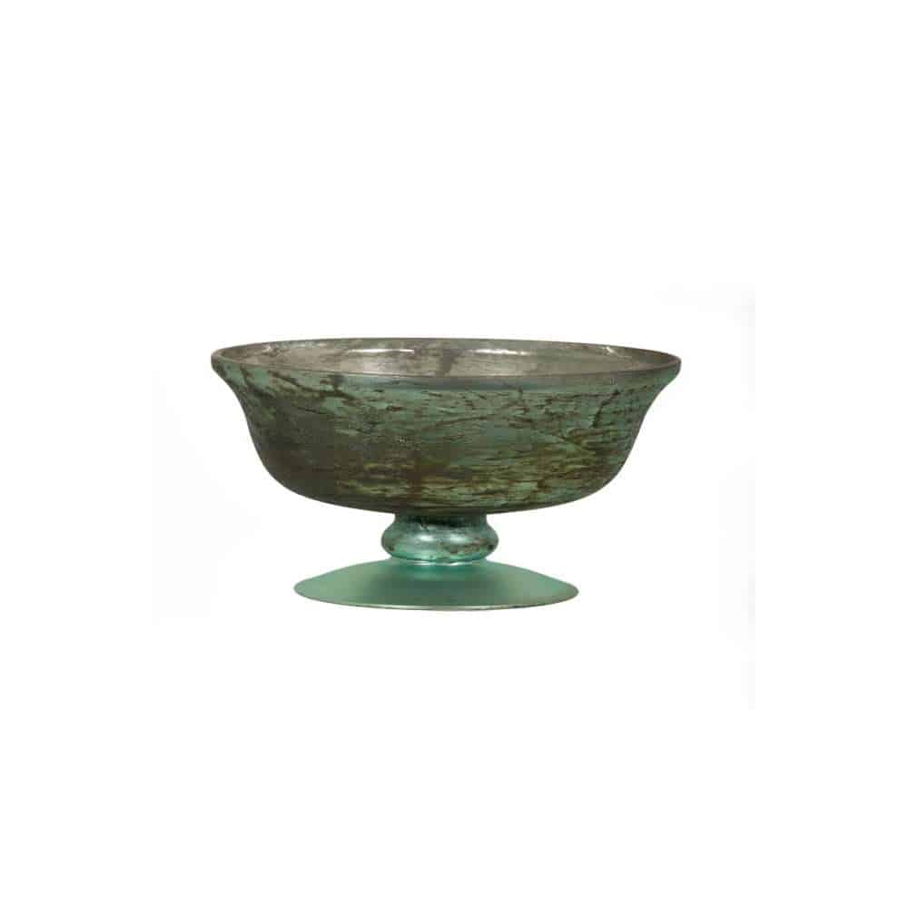 Antique Glass Bowl - 5.5" Mercury Glass Home Decor Accent & Gift Idea Pink Mercury Glass Bowl (6″Dx5.5″H)