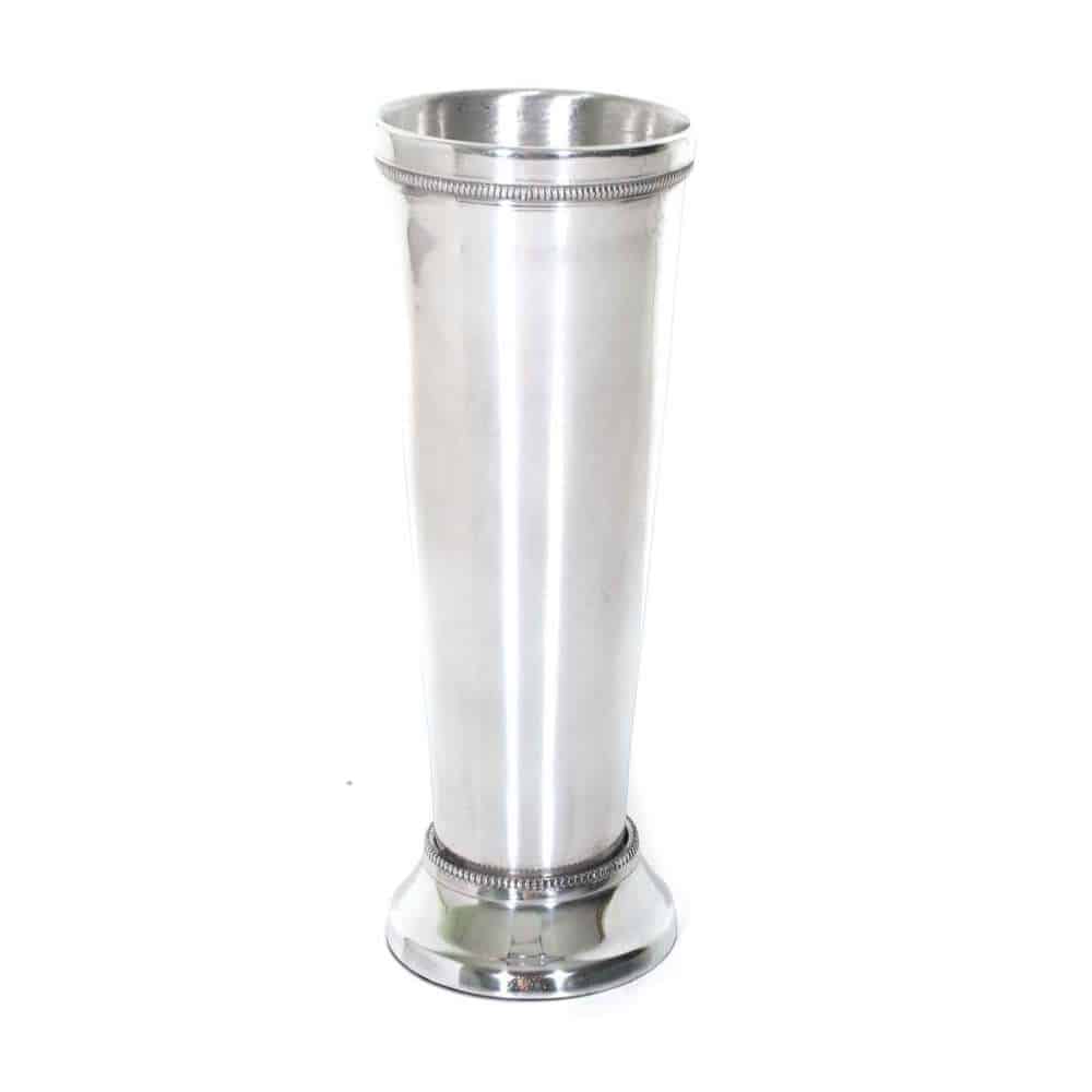 Silver Aluminum Mint Julep Cup 7″