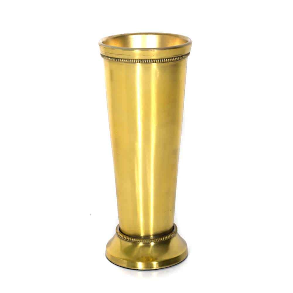 Silver Aluminum Mint Julep Cup 7″