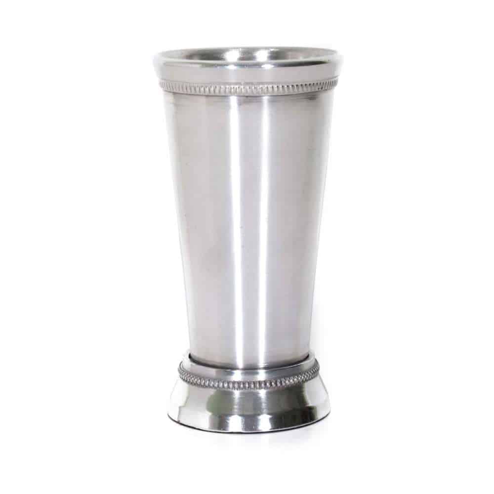 Silver Aluminum Mint Julep Cup 7″