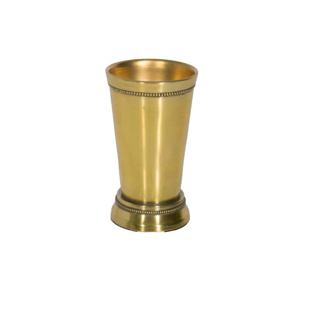 Silver Aluminum Mint Julep Cup 7″