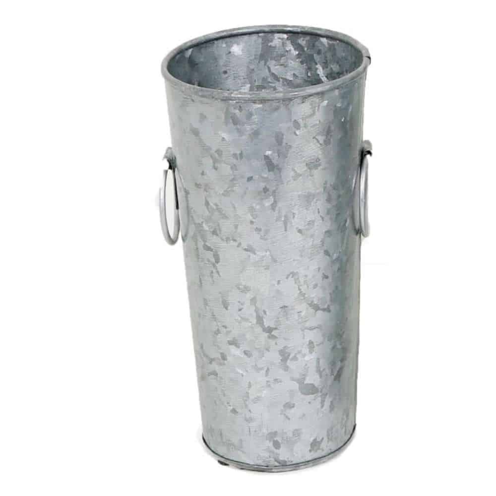 Set of 6 Galvanized Iron Buckets – Rustic Decor & Unique Gift Ideas Galvanized Iron French Bucket Pk of 6 (15″H x 7″)
