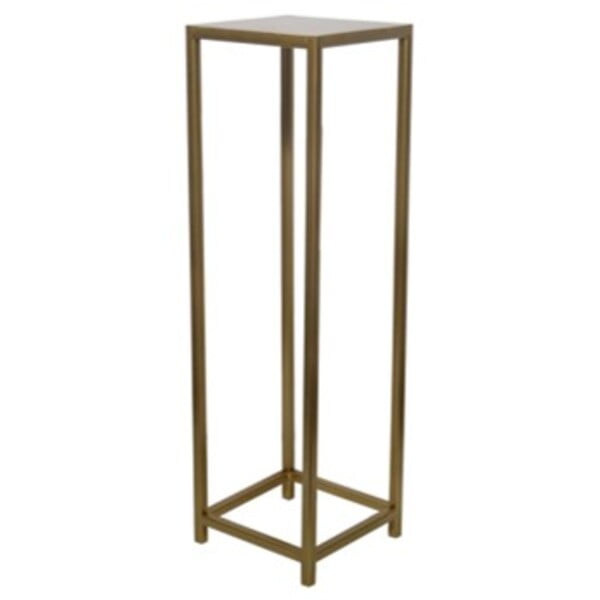 24” Gold Iron Stand - Modern Decorative Display & Versatile Home Decor Gold Iron Rectangular Aayat Stand (32″Hx20″Lx5.5″W)