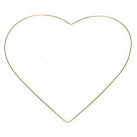 Silver Aluminum Heart Shaped Bridal/Wreath Hoop  12″ Set of 12