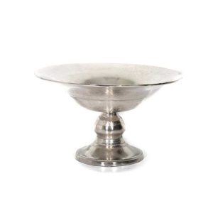 Nickel Aluminum Pedestal Bowl (8"x5.5")