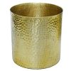 Gold Cylinder Hammered Aluminium 4″x4″