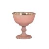 Pink Mercury Glass Bowl (8″Dx7″H)