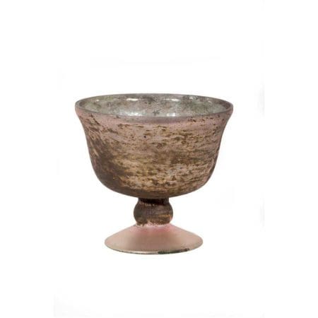 Pink Mercury Glass Bowl (6″Dx5.5″H)