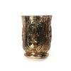 Gold Mercury Glass Bowl Hurricane Vase (6″x4.5″)