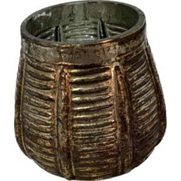 Platinum Bronze Glass Votive Cup Elegant and Versatile Decor for Your