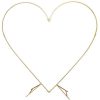 Gold Iron Heart-Shaped Ring on a Stand 72″
