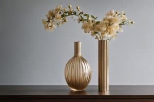 fluted vase