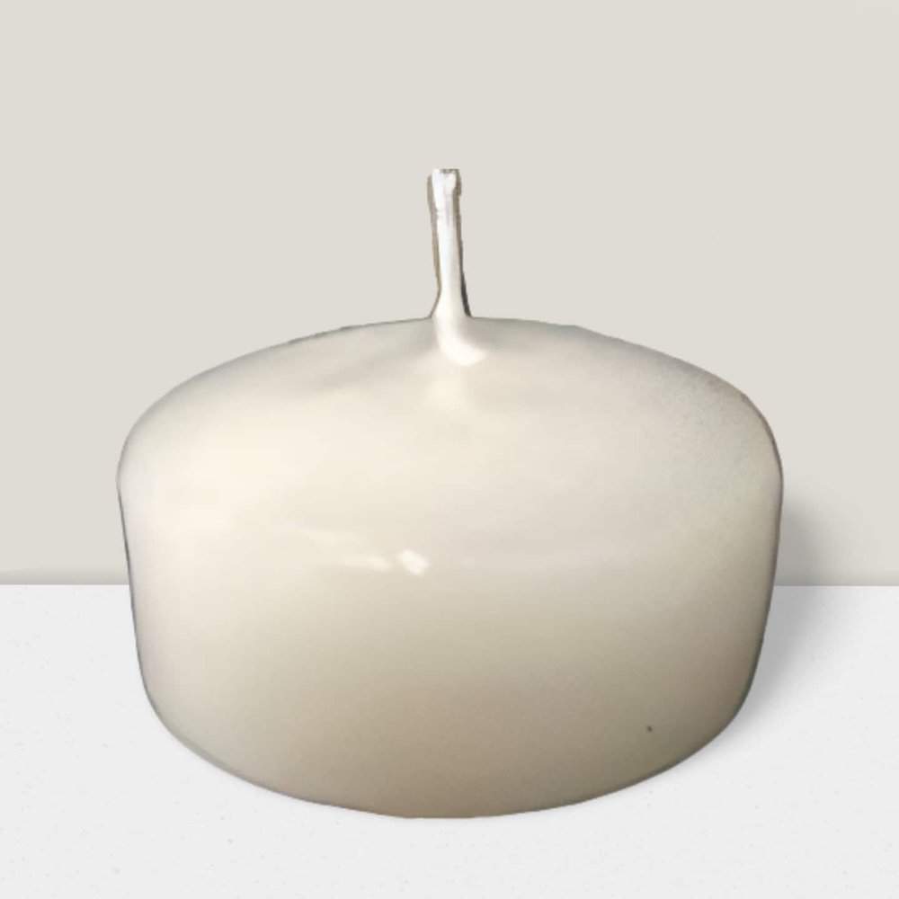 Cream Floating Candle Pk of 36  (3″x1″)