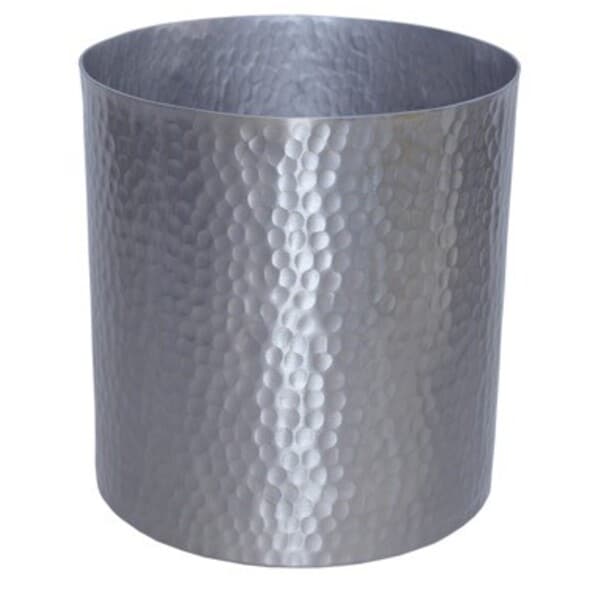 Platinum Cylinder Hammered Aluminium 4″x4″