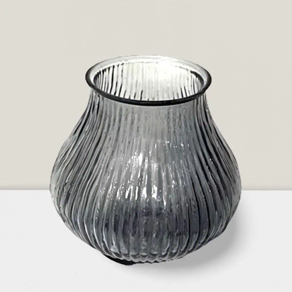 Blush ripple votive vase 4”X4”