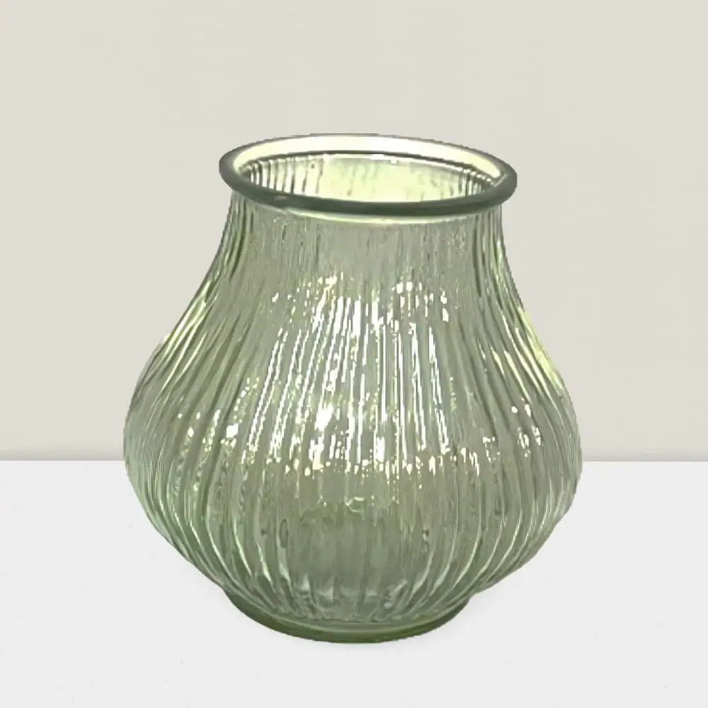 Blush ripple votive vase 4”X4”