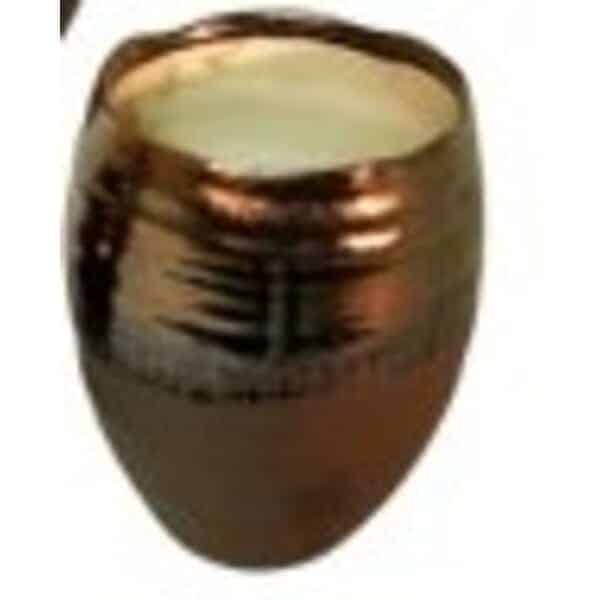 7” Bronze Home Décor Vase: Stylish Floral Centerpiece & Unique Gift Idea Art Design Earthware Chocolate 7″Hx5″W