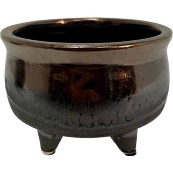 Artisan 3.5"H Decorative Bronze Bowl - Stylish Multi-Purpose Home Décor Art Design Earthware Bronze Bowl 3.5″Hx6″w