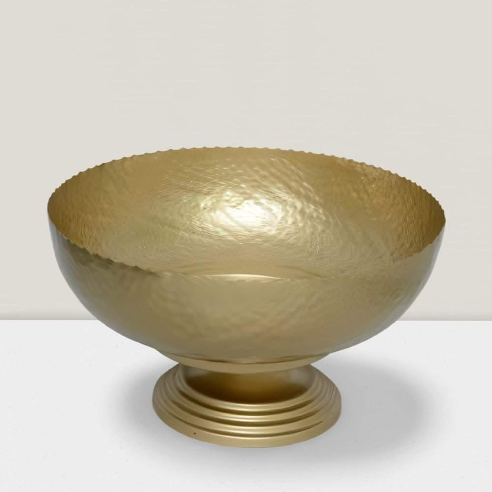 Iron Bronze hammered bowl 4’Dx2.5’H Pk of 6