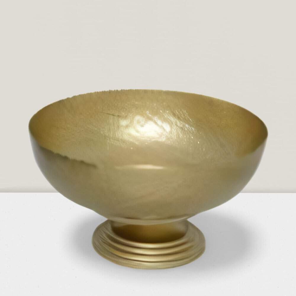Iron Bronze hammered bowl 4’Dx2.5’H Pk of 6