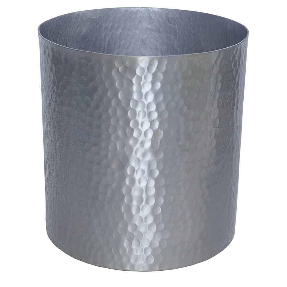 Platinum Cylinder Hammered Aluminium 4″x4″