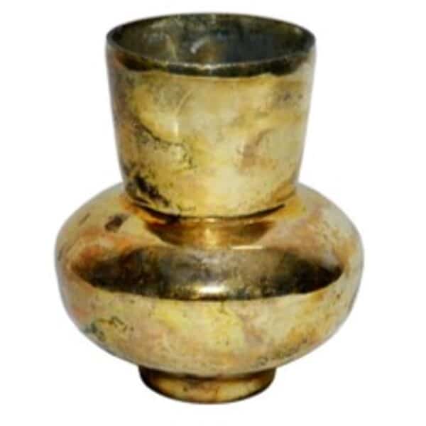 Gold Mercury Glass Vase - 5.5" Elegant Home Decor & Unique Gift Ideas Gold Mercury Glass Vase Surahi Vase (5.5″Hx4.5″W)
