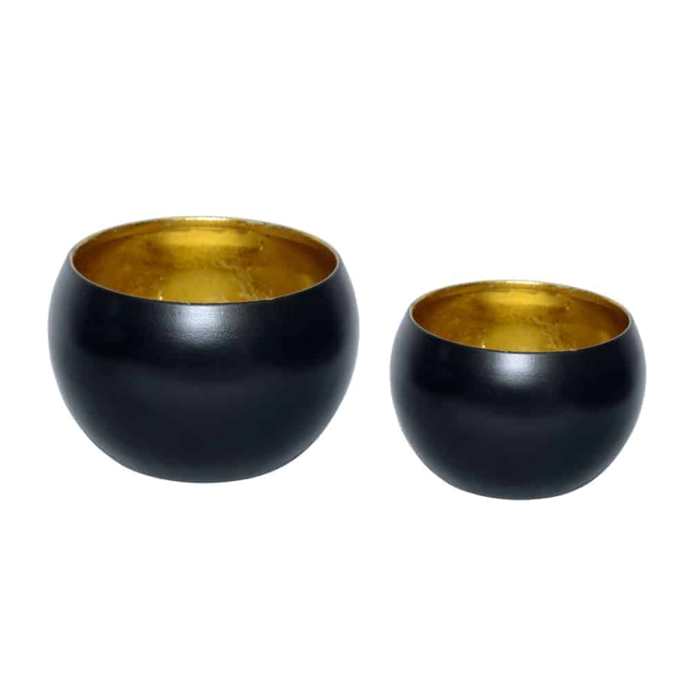 Set of 2 Victorian Planters: Durable Iron Plant Pots for Rustic Décor Iron Planter Victorian 9″Wx8″H- 7″wx6″H set of 2