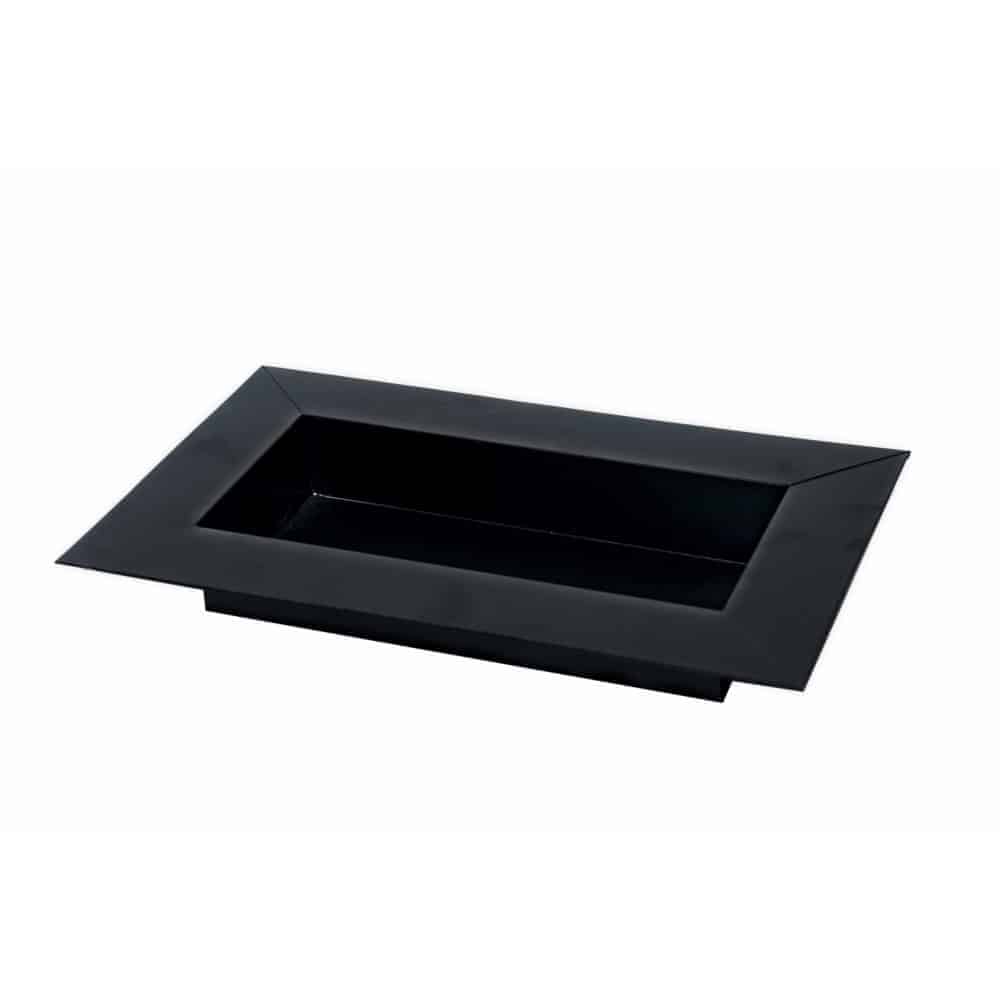 15'' Black Iron Tray - Versatile Candle Holder Decor & Home Centerpiece Gold Iron Rectangular Tray/Candle Holder (15″Lx9″Wx2″H)
