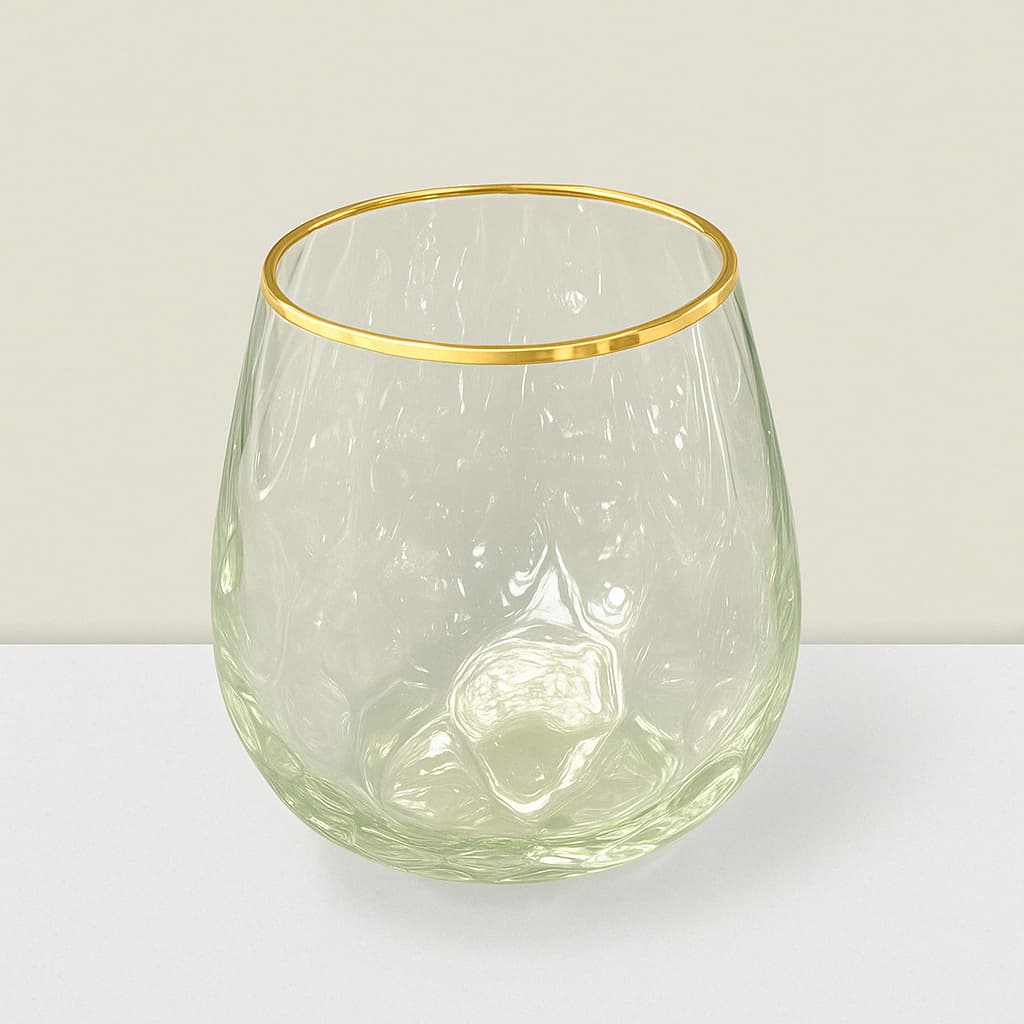 5 Elegant Glass Votive Holders - High-Quality Decorative Candle Holders Imperial Glass Clear & GLD votive 5″x5″