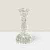 6 Elegant Glass Decor Pieces: Versatile Accents & Stylish Centerpieces RajasiGlass Clear & GLD C/S 6″Hx3.5″W