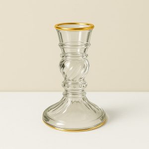 Rajasi Glass Clear & GLD C/S 6″x3.75″W
