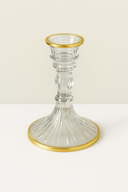 RajasiGlass Clear & GLD C/S 5″x5″