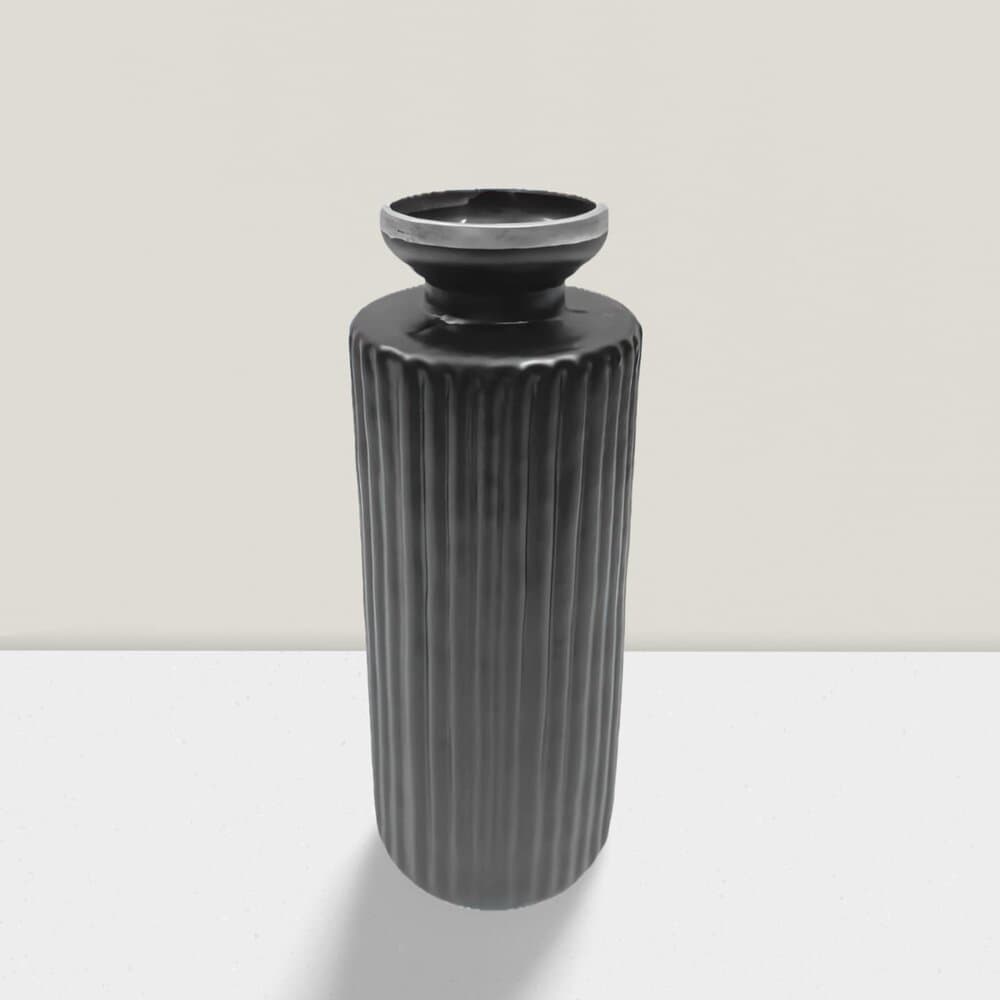 Blush ripple glass bottle vase 5.5”HX2’W Pk of 6