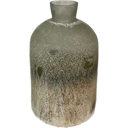 Platinum Gold Glass Bowl Vase 12″x7″