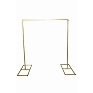 Gold Iron Modular Rectangular Stand 5.5 Feet To 8 Feet High