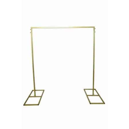 Gold Iron Modular Rectangular Stand 5.5 Feet To 8 Feet High