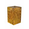 6-Inch Gold Leaf Lantern: Elegant Modern Decor & Unique Gift Idea Gold leaf square lantern 6″Hx5″D