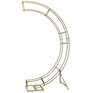 Gold Iron Half Circle Stand  96″H