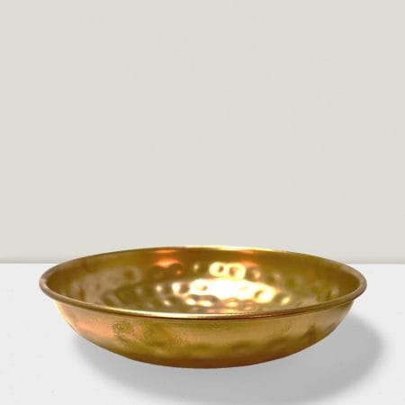 Gold iron dish 2.25″ HX 10″D Pk of 2