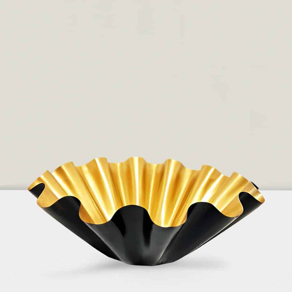 Windsor Black & Gold  Bowl 5″Hx12″D Pk of 6
