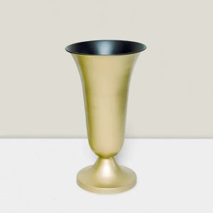 Gold vase  10″ HX 5.5″ D
