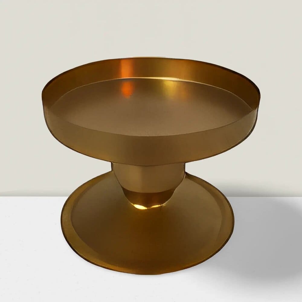 Gold   iron C/s  3″HX3.5″D Pk of 6