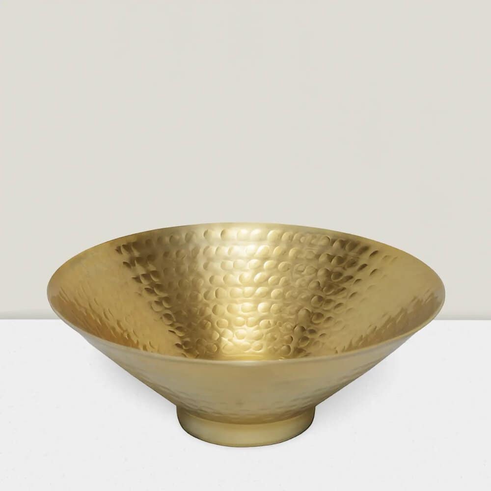 Gold footd bowl 3.5″ HX7.5″ D Pk of 6