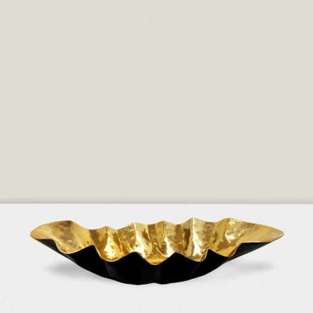 Windsor Black & Gold  Bowl 5″Hx12″D Pk of 6